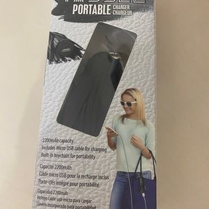 Cute portable charger tassel - hooks to your bag
